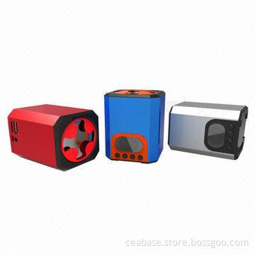 Mini Speakers with LED Display and FM Radio Function, Support TF Card